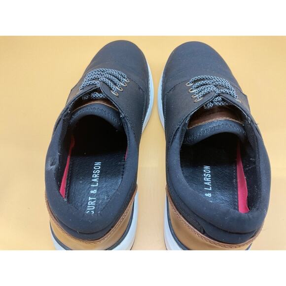 Curt & Larson Men's Black Shoes Size 8.5M White Soles Great Condition Minor Flaw - Picture 3 of 6
